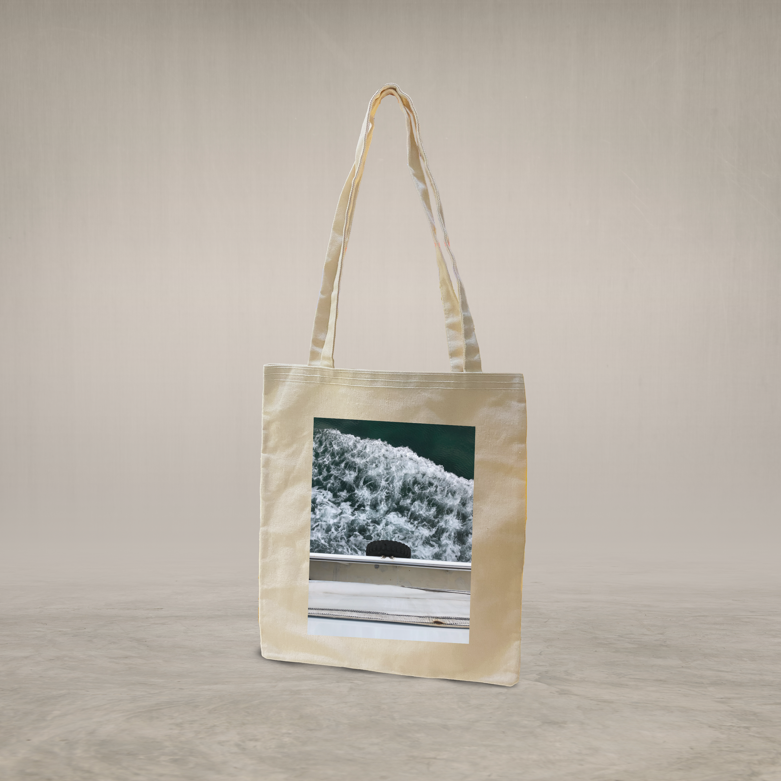 Long handle tote bag