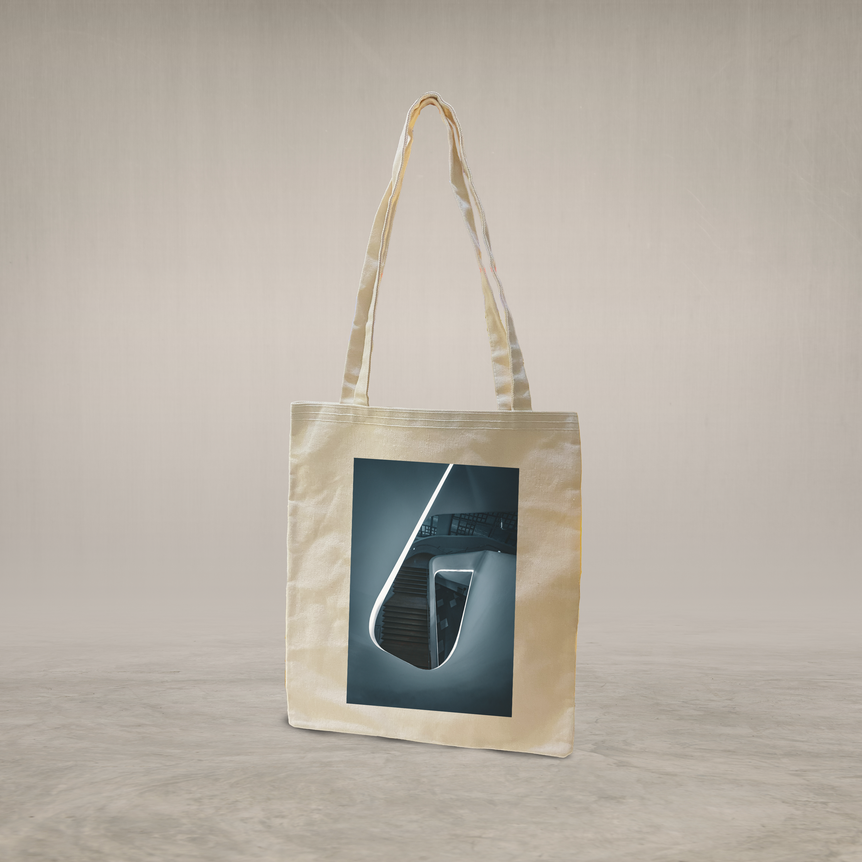 Long handle tote bag