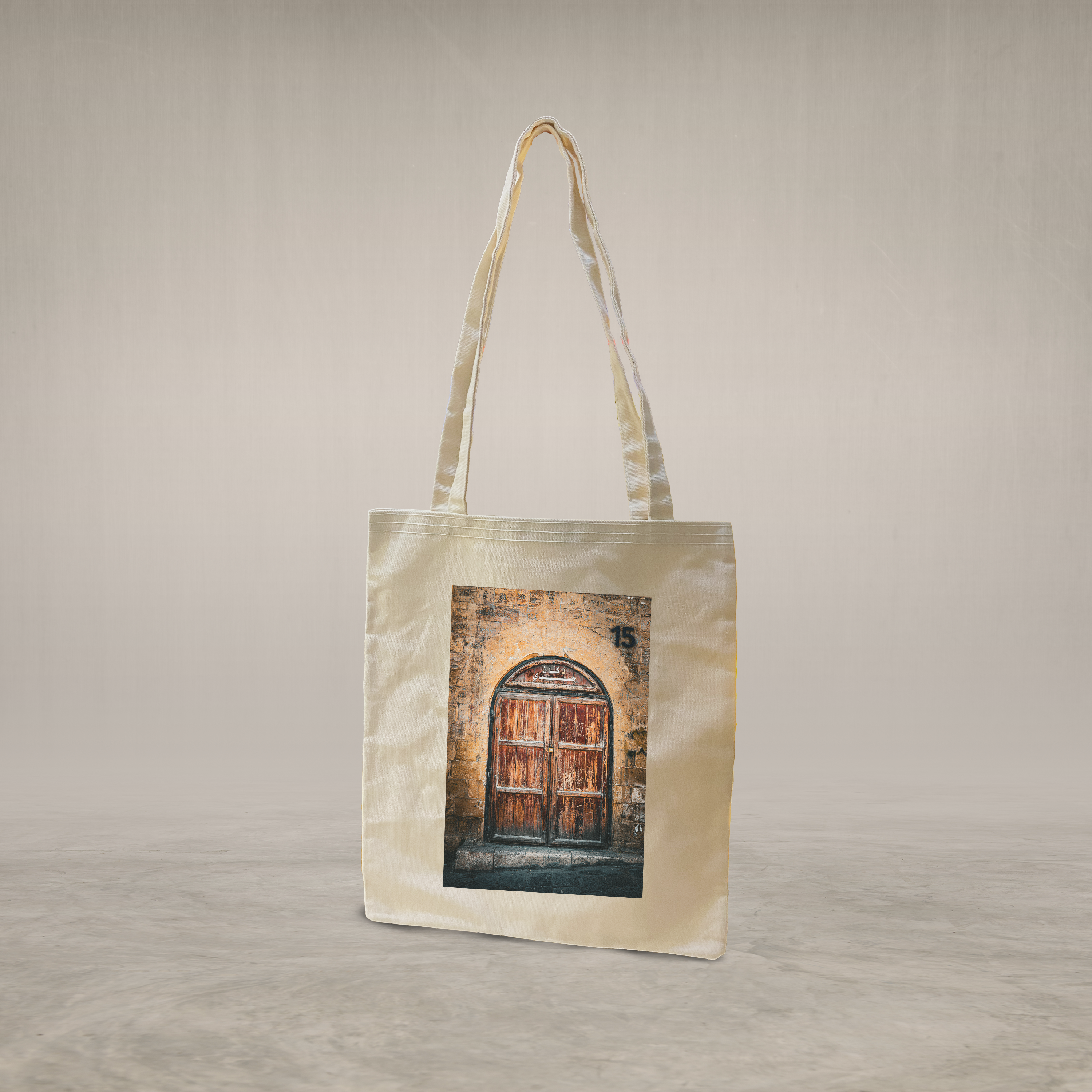 Long handle tote bag