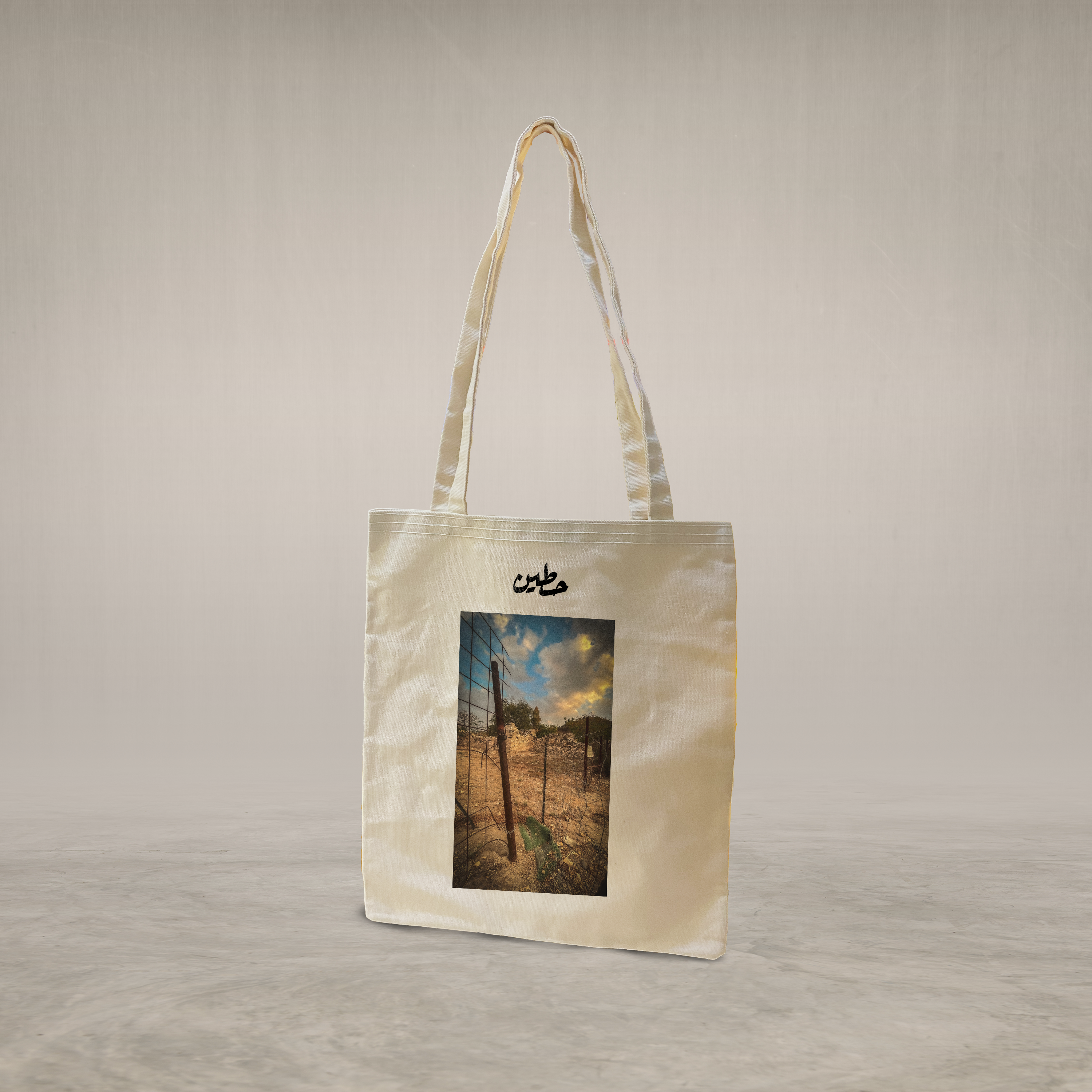 Long handle tote bag