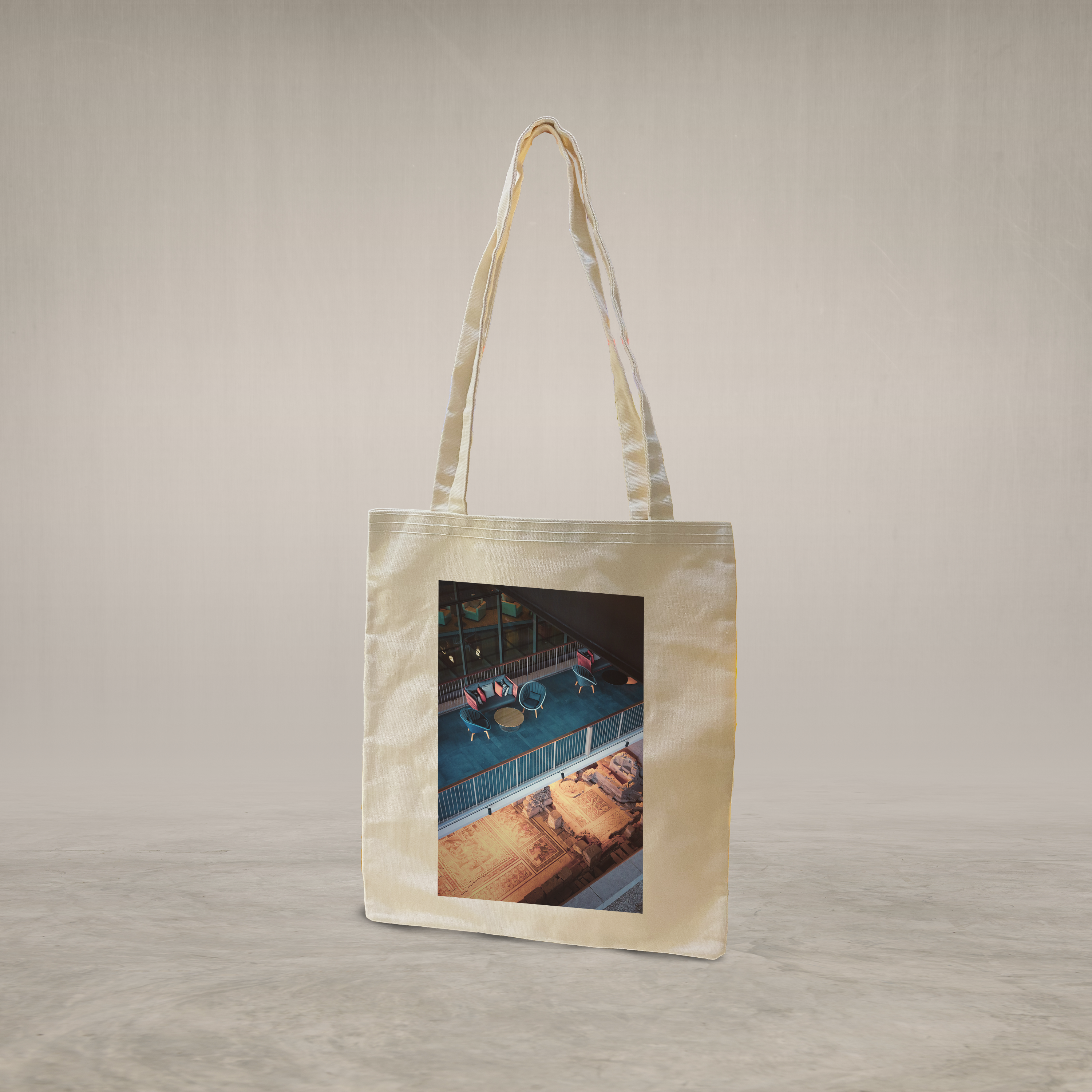 Long handle tote bag