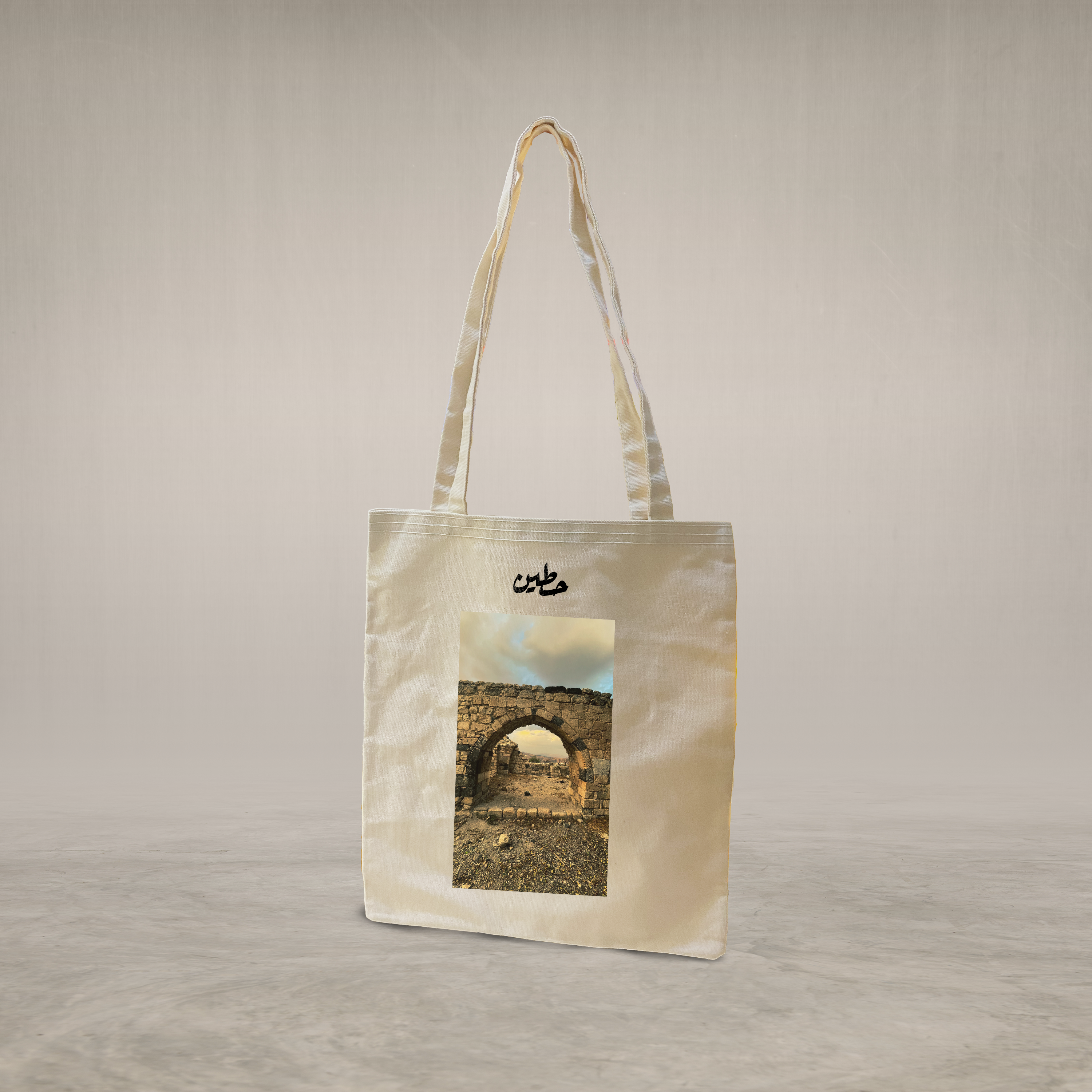 Long handle tote bag
