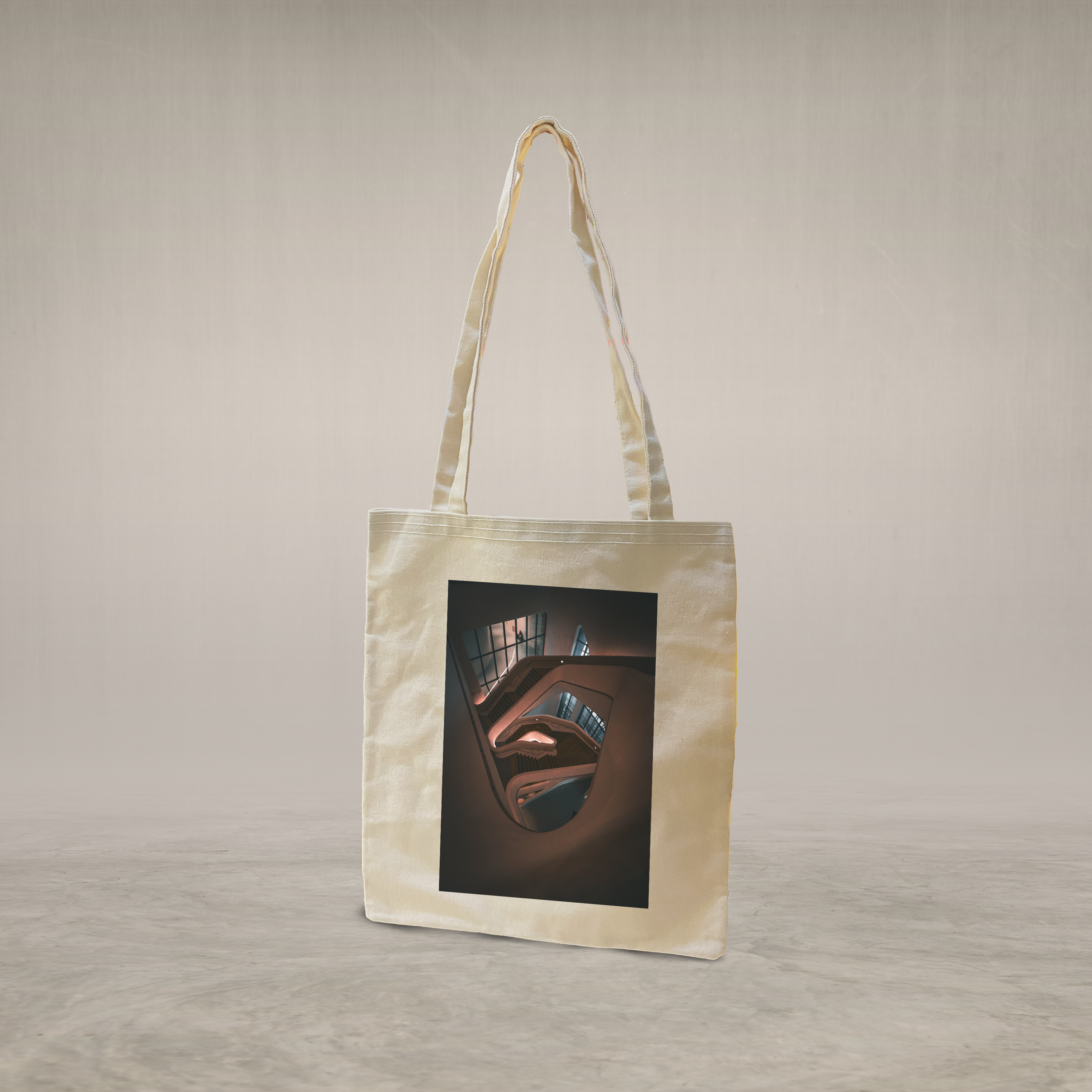 Long handle tote bag
