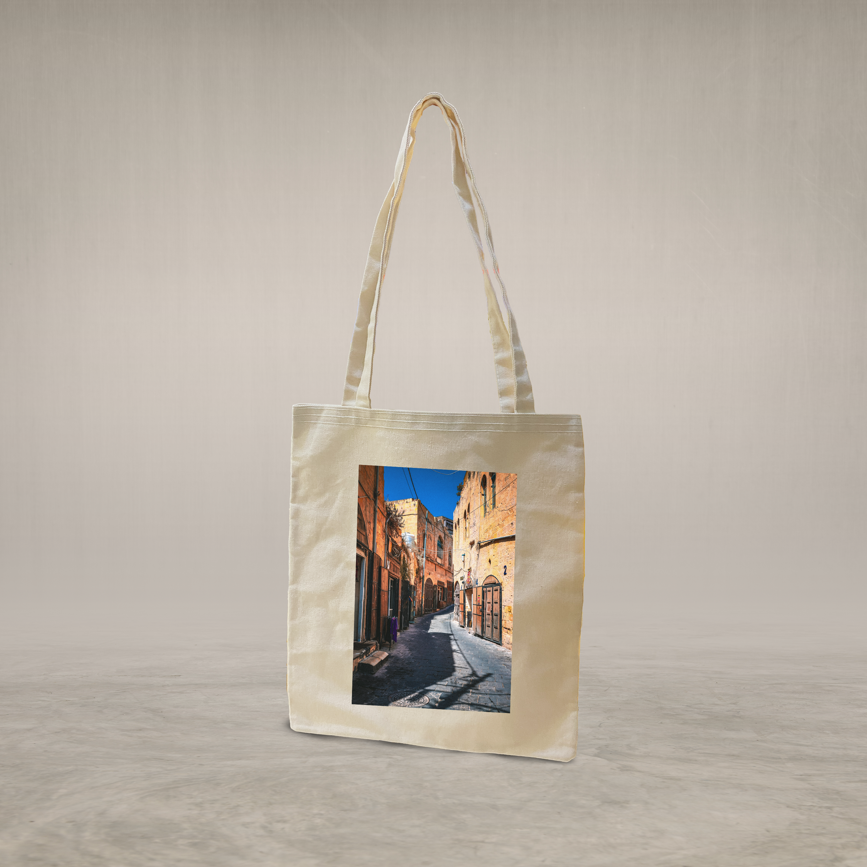 Long handle tote bag