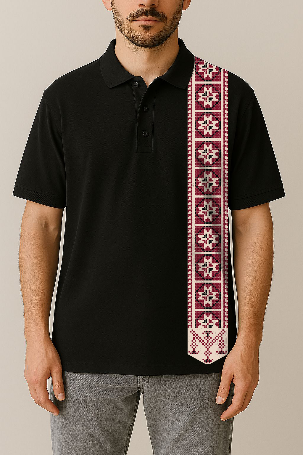 Polo Neck T-Shirt