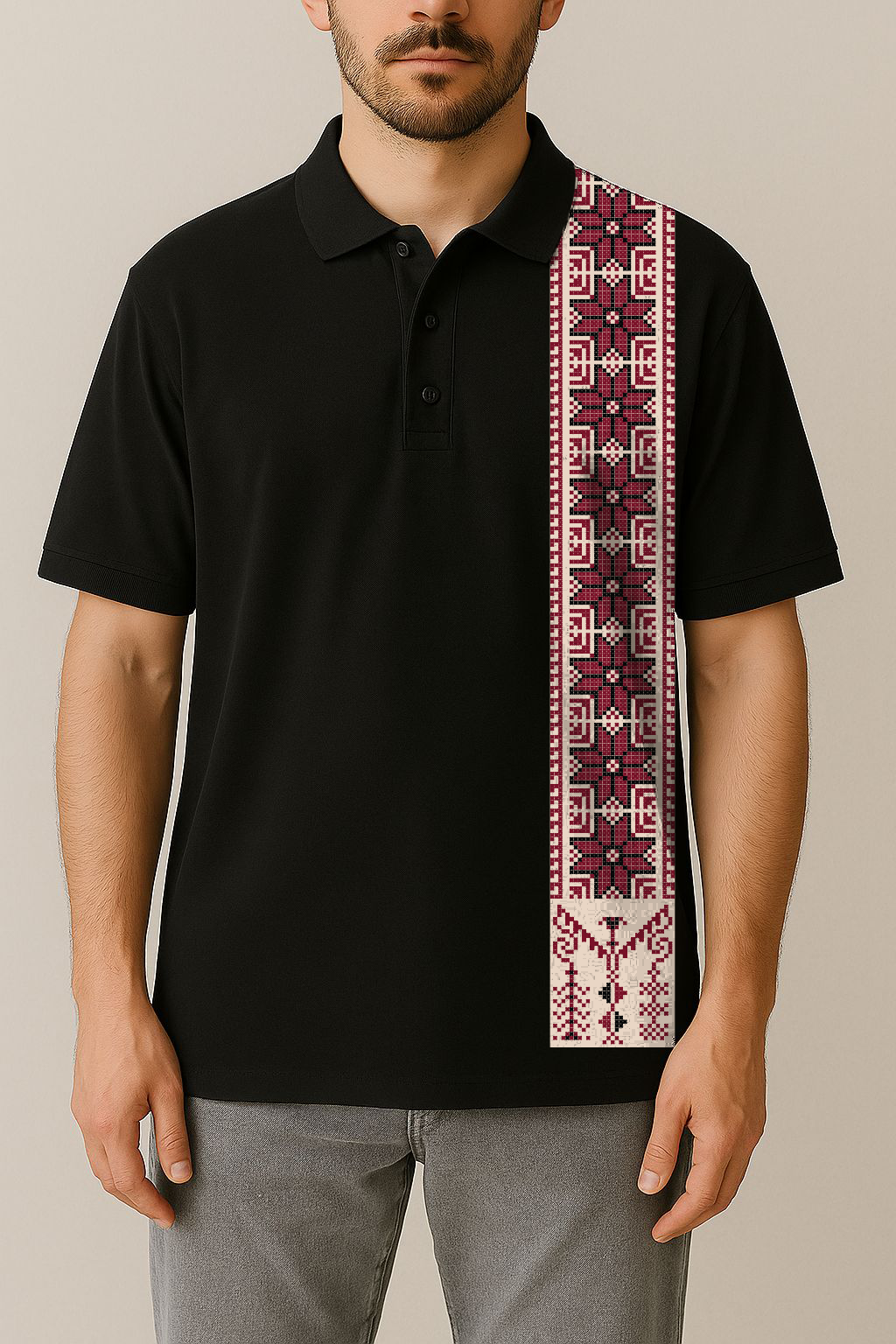 Polo Neck T-Shirt