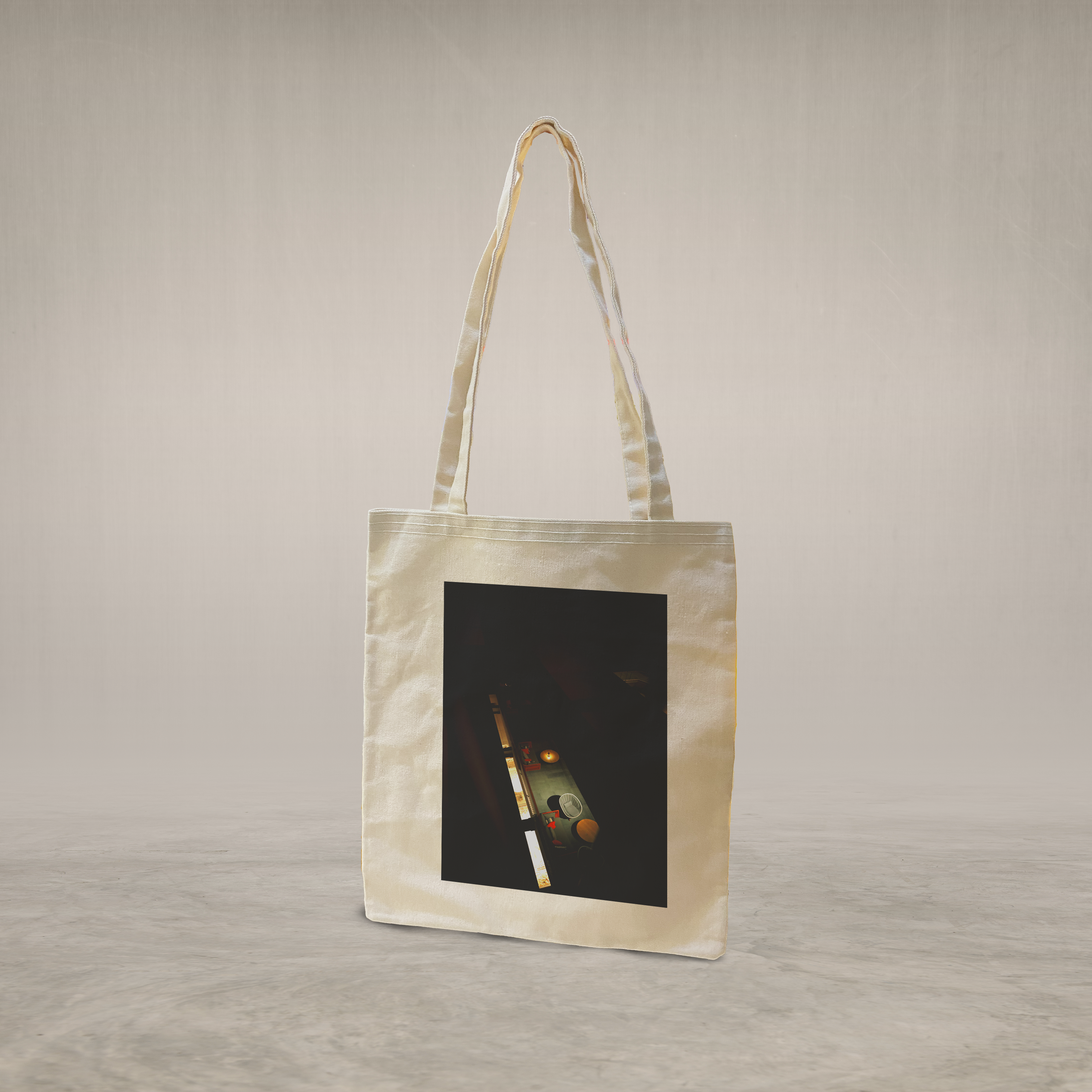 Long handle tote bag