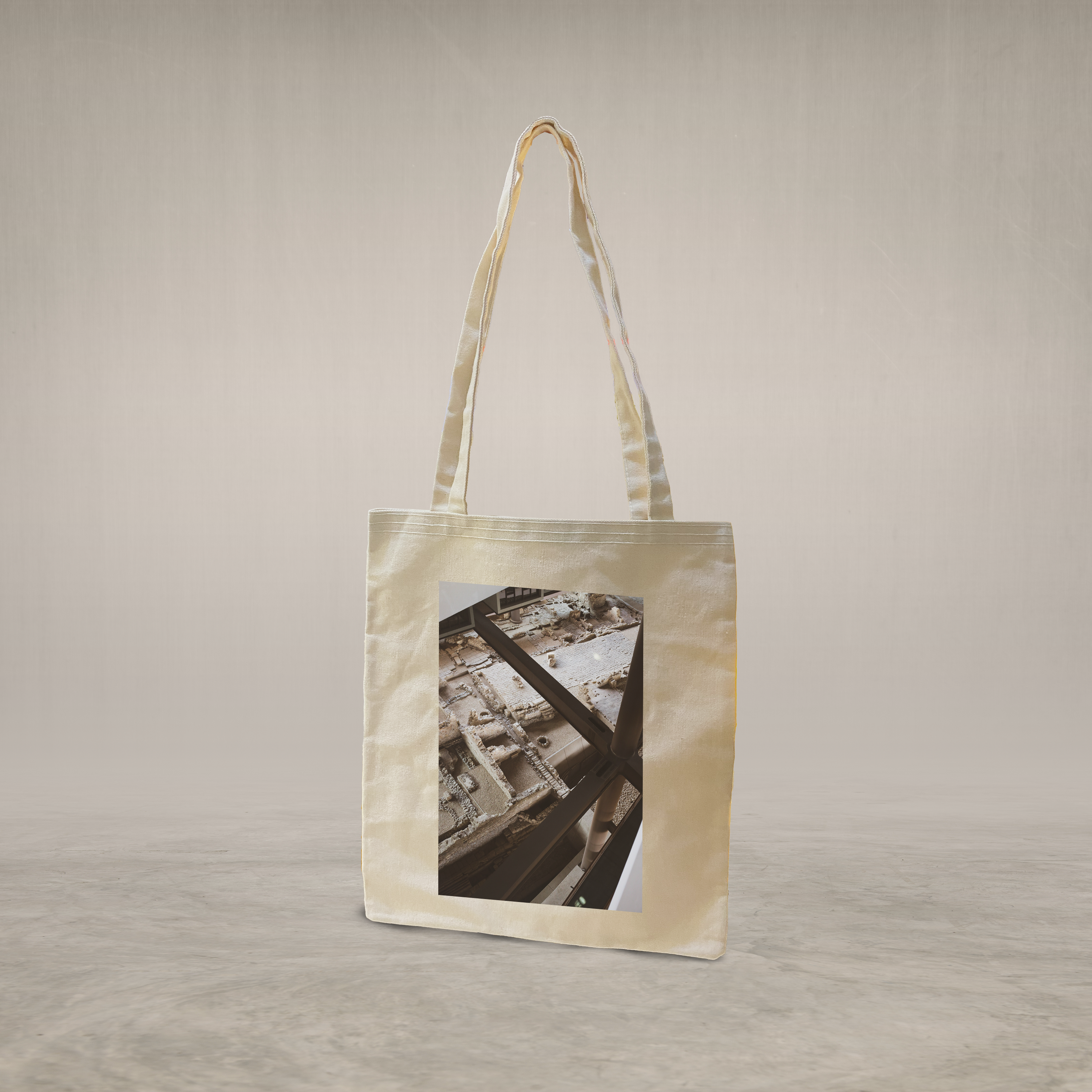 Long handle tote bag